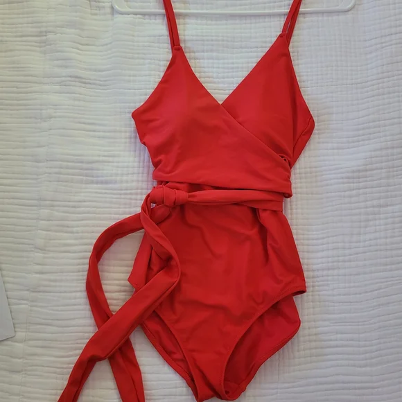 Aerie Vibrant Red Swimwear - Picture 2 of 5